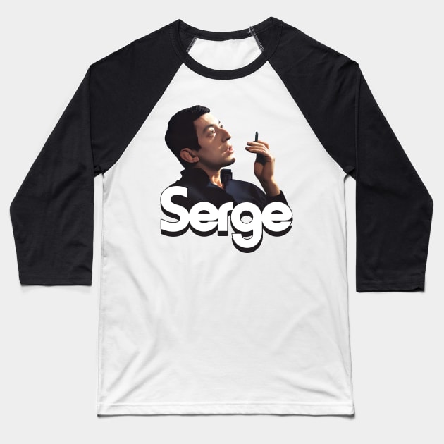 Serge Gainsbourg Baseball T-Shirt by DankFutura